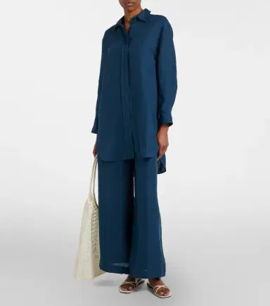 Eres Select linen wide-leg pants | Thumbnail 3 Eres Select linen wide-leg pants | Thumbnail 3