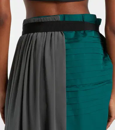 Prada Paneled belted midi skirt | Thumbnail 4 Prada Paneled belted midi skirt | Thumbnail 4