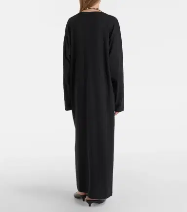 Extreme Cashmere N°480 Invite cotton and cashmere maxi dress | Thumbnail 2 Extreme Cashmere N°480 Invite cotton and cashmere maxi dress | Thumbnail 2