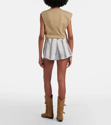 Isabel Marant Melinea striped cotton shorts | Thumbnail 4 Isabel Marant Melinea striped cotton shorts | Thumbnail 4