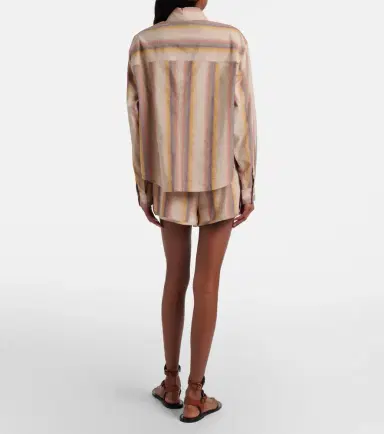 Isabel Marant Melinea striped cotton shorts | Thumbnail 4 Isabel Marant Melinea striped cotton shorts | Thumbnail 4
