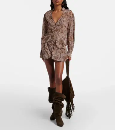 Isabel Marant Celeny printed cotton voile blouse | Thumbnail 2 Isabel Marant Celeny printed cotton voile blouse | Thumbnail 2