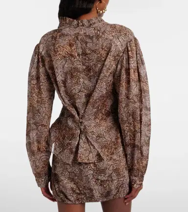 Isabel Marant Celeny printed cotton voile blouse | Thumbnail 3 Isabel Marant Celeny printed cotton voile blouse | Thumbnail 3