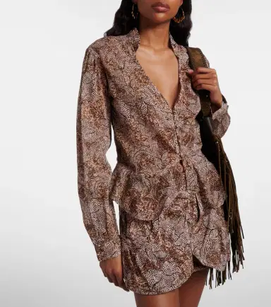 Isabel Marant Celeny printed cotton voile blouse | Thumbnail 6 Isabel Marant Celeny printed cotton voile blouse | Thumbnail 6