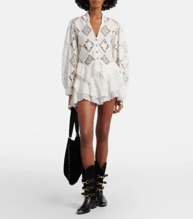 Isabel Marant Neis cotton and silk shorts | Thumbnail 2 Isabel Marant Neis cotton and silk shorts | Thumbnail 2