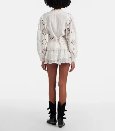 Isabel Marant Neis cotton and silk shorts | Thumbnail 4 Isabel Marant Neis cotton and silk shorts | Thumbnail 4