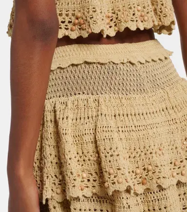 Isabel Marant Olzea beaded crochet cotton-blend shorts | Thumbnail 3 Isabel Marant Olzea beaded crochet cotton-blend shorts | Thumbnail 3