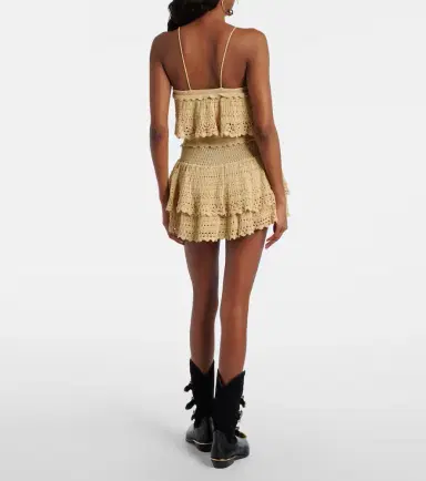 Isabel Marant Olzea beaded crochet cotton-blend shorts | Thumbnail 4 Isabel Marant Olzea beaded crochet cotton-blend shorts | Thumbnail 4