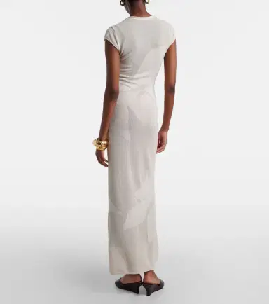 SIR. Solange knitted semi-sheer maxi dress | Thumbnail 4 SIR. Solange knitted semi-sheer maxi dress | Thumbnail 4