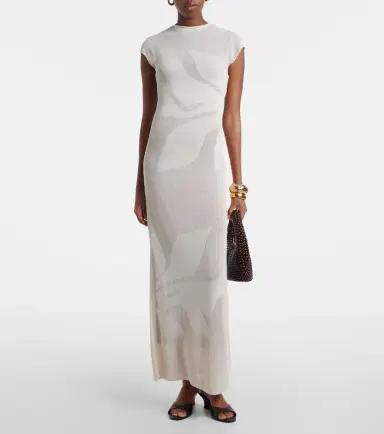 SIR. Solange knitted semi-sheer maxi dress | Thumbnail 5 SIR. Solange knitted semi-sheer maxi dress | Thumbnail 5