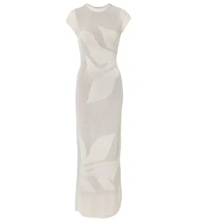 SIR. Solange knitted semi-sheer maxi dress | Thumbnail 1 SIR. Solange knitted semi-sheer maxi dress | Thumbnail 1