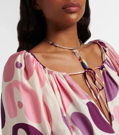 ADRIANA DEGREAS Printed satin minidress | Thumbnail 3 ADRIANA DEGREAS Printed satin minidress | Thumbnail 3