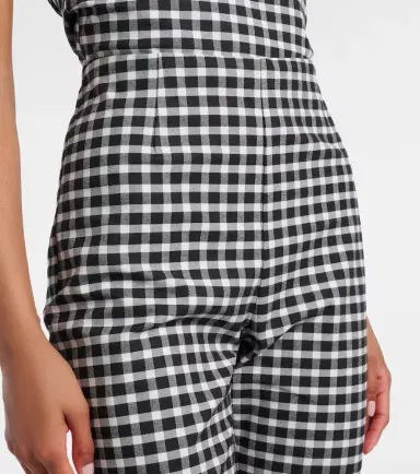 Posse Chiara gingham cotton-blend capri pants | Thumbnail 3 Posse Chiara gingham cotton-blend capri pants | Thumbnail 3