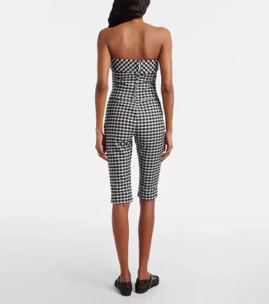 Posse Chiara gingham cotton-blend capri pants | Thumbnail 4 Posse Chiara gingham cotton-blend capri pants | Thumbnail 4