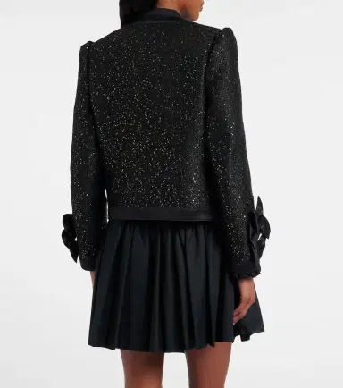 NOIR KEI NINOMIYA Satin-trimmed sequined jacket | Thumbnail 6 NOIR KEI NINOMIYA Satin-trimmed sequined jacket | Thumbnail 6