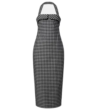 Posse Chiara gingham cotton-blend midi dress | Thumbnail 1 Posse Chiara gingham cotton-blend midi dress | Thumbnail 1