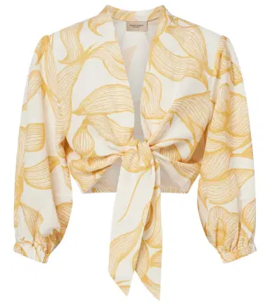 ADRIANA DEGREAS Printed crop top | Thumbnail 1 ADRIANA DEGREAS Printed crop top | Thumbnail 1