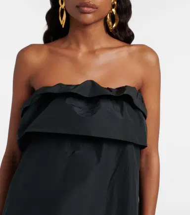 Saint Laurent Tiered canvas cocktail dress | Thumbnail 5 Saint Laurent Tiered canvas cocktail dress | Thumbnail 5