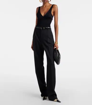 Saint Laurent Wool wide-leg pants | Thumbnail 5 Saint Laurent Wool wide-leg pants | Thumbnail 5