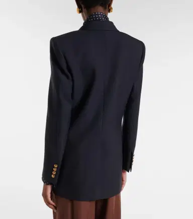 Saint Laurent Double-breasted wool gabardine blazer | Thumbnail 4 Saint Laurent Double-breasted wool gabardine blazer | Thumbnail 4