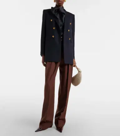 Saint Laurent Double-breasted wool gabardine blazer | Thumbnail 5 Saint Laurent Double-breasted wool gabardine blazer | Thumbnail 5