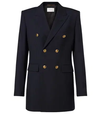 Saint Laurent Double-breasted wool gabardine blazer | Thumbnail 1 Saint Laurent Double-breasted wool gabardine blazer | Thumbnail 1