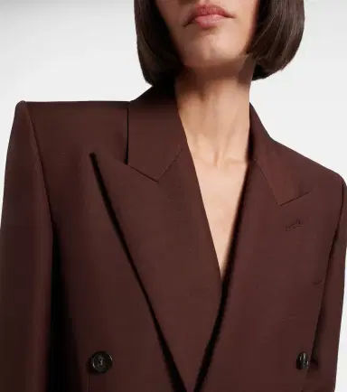 Saint Laurent Double-breasted wool and mohair blazer | Thumbnail 3 Saint Laurent Double-breasted wool and mohair blazer | Thumbnail 3