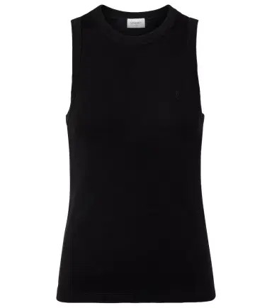 Saint Laurent Cassandre ribbed-knit cotton tank top | Thumbnail 1 Saint Laurent Cassandre ribbed-knit cotton tank top | Thumbnail 1