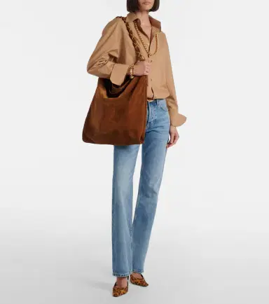 Saint Laurent Amalia Cassandre suede shoulder bag | Thumbnail 7 Saint Laurent Amalia Cassandre suede shoulder bag | Thumbnail 7