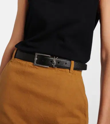 Saint Laurent Cassandre leather belt | Thumbnail 3 Saint Laurent Cassandre leather belt | Thumbnail 3