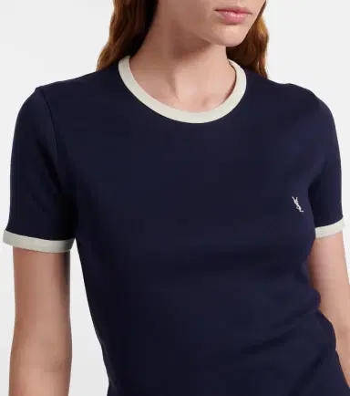 Saint Laurent Cassandre cotton jersey T-shirt | Thumbnail 4 Saint Laurent Cassandre cotton jersey T-shirt | Thumbnail 4