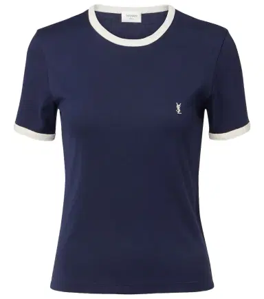 Saint Laurent Cassandre cotton jersey T-shirt | Thumbnail 1 Saint Laurent Cassandre cotton jersey T-shirt | Thumbnail 1