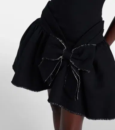 SHUSHU/TONG Bow-detail distressed tweed minidress | Thumbnail 5 SHUSHU/TONG Bow-detail distressed tweed minidress | Thumbnail 5