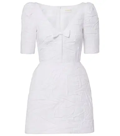 Shushu/Tong Bow-detail cotton-blend minidress | Thumbnail 1 Shushu/Tong Bow-detail cotton-blend minidress | Thumbnail 1