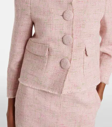 Shushu/Tong Cotton-blend tweed jacket | Thumbnail 4 Shushu/Tong Cotton-blend tweed jacket | Thumbnail 4