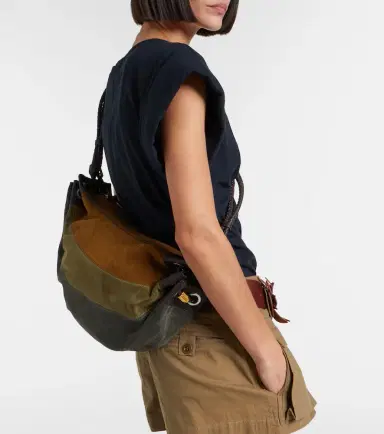 Isabel Marant Maia Medium patchwork suede shoulder bag | Thumbnail 4 Isabel Marant Maia Medium patchwork suede shoulder bag | Thumbnail 4