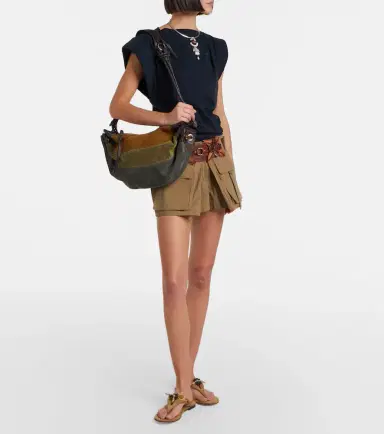 Isabel Marant Maia Medium patchwork suede shoulder bag | Thumbnail 5 Isabel Marant Maia Medium patchwork suede shoulder bag | Thumbnail 5