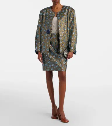 Jacques Wei Floral sequined oversized jacket | Thumbnail 2 Jacques Wei Floral sequined oversized jacket | Thumbnail 2