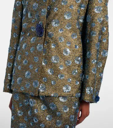 Jacques Wei Floral sequined oversized jacket | Thumbnail 4 Jacques Wei Floral sequined oversized jacket | Thumbnail 4