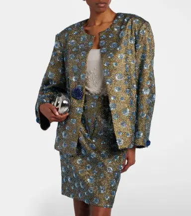 Jacques Wei Floral sequined oversized jacket | Thumbnail 5 Jacques Wei Floral sequined oversized jacket | Thumbnail 5