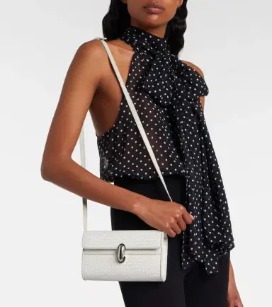 Savette Symmetry Mini raffia crossbody bag | Thumbnail 5 Savette Symmetry Mini raffia crossbody bag | Thumbnail 5