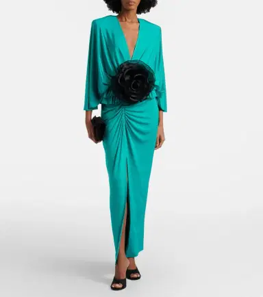 Jacques Wei Floral-appliqué jersey maxi dress | Thumbnail 2 Jacques Wei Floral-appliqué jersey maxi dress | Thumbnail 2
