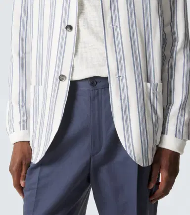 Brioni Linen and cotton straight pants | Thumbnail 4 Brioni Linen and cotton straight pants | Thumbnail 4