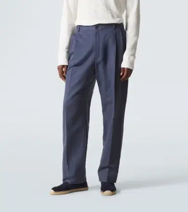 Brioni Linen and cotton straight pants | Thumbnail 5 Brioni Linen and cotton straight pants | Thumbnail 5