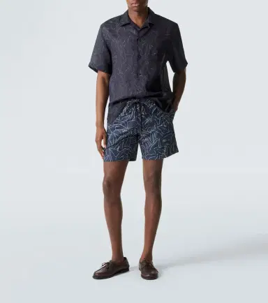 Brioni Printed linen shirt | Thumbnail 2 Brioni Printed linen shirt | Thumbnail 2