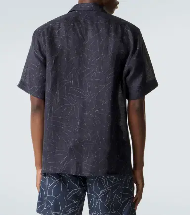 Brioni Printed linen shirt | Thumbnail 5 Brioni Printed linen shirt | Thumbnail 5