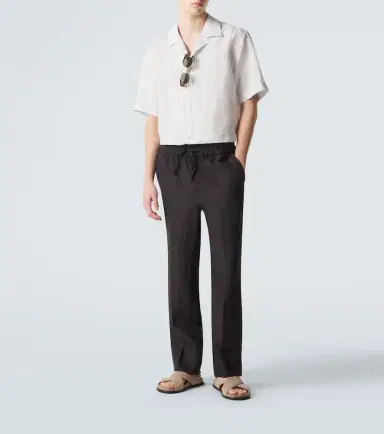 Brioni Striped linen bowling shirt | Thumbnail 2 Brioni Striped linen bowling shirt | Thumbnail 2