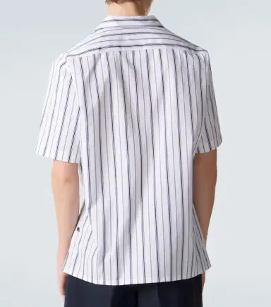 Brioni Striped cotton poplin bowling shirt | Thumbnail 3 Brioni Striped cotton poplin bowling shirt | Thumbnail 3
