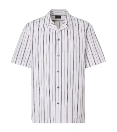Brioni Striped cotton poplin bowling shirt | Thumbnail 1 Brioni Striped cotton poplin bowling shirt | Thumbnail 1