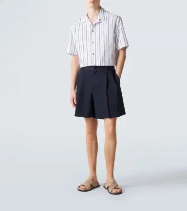 Brioni Linen and cotton shorts | Thumbnail 3 Brioni Linen and cotton shorts | Thumbnail 3